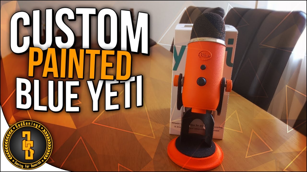 Custom Painted Blue Yeti Microphone [Tutorial]
