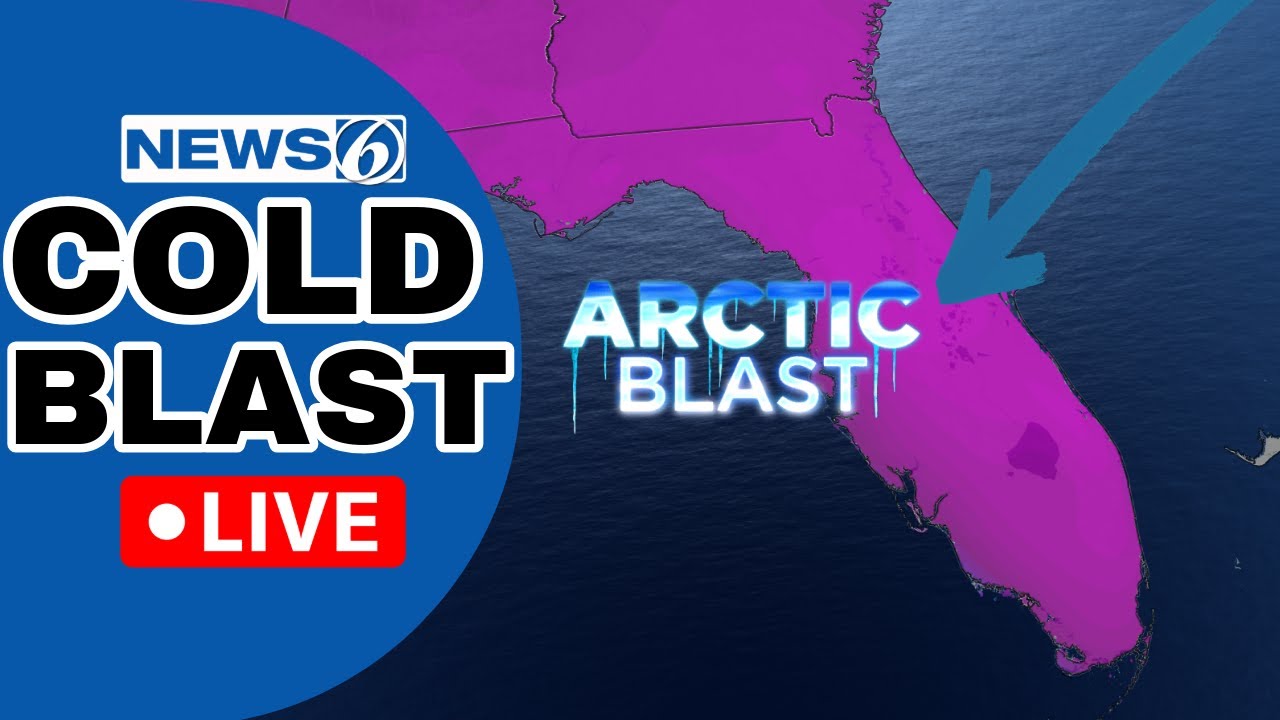 🔴NEWS 6 WEATHER LIVE AT 9:30 | Arctic Blast Arrives Saturday In Florida (SNOW UPDATE)
