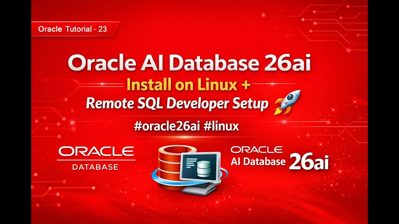 Установка Oracle AI Database 26ai на Linux + удаленная настройка SQL Developer #oracle26ai #linux...