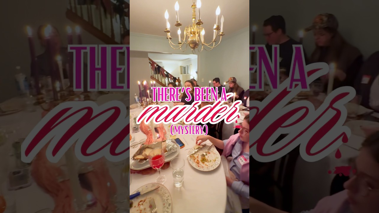 A murder mystery dinner party to ring in my 30&rsquo;s! #dinnerparty #whodunit #murdermystery