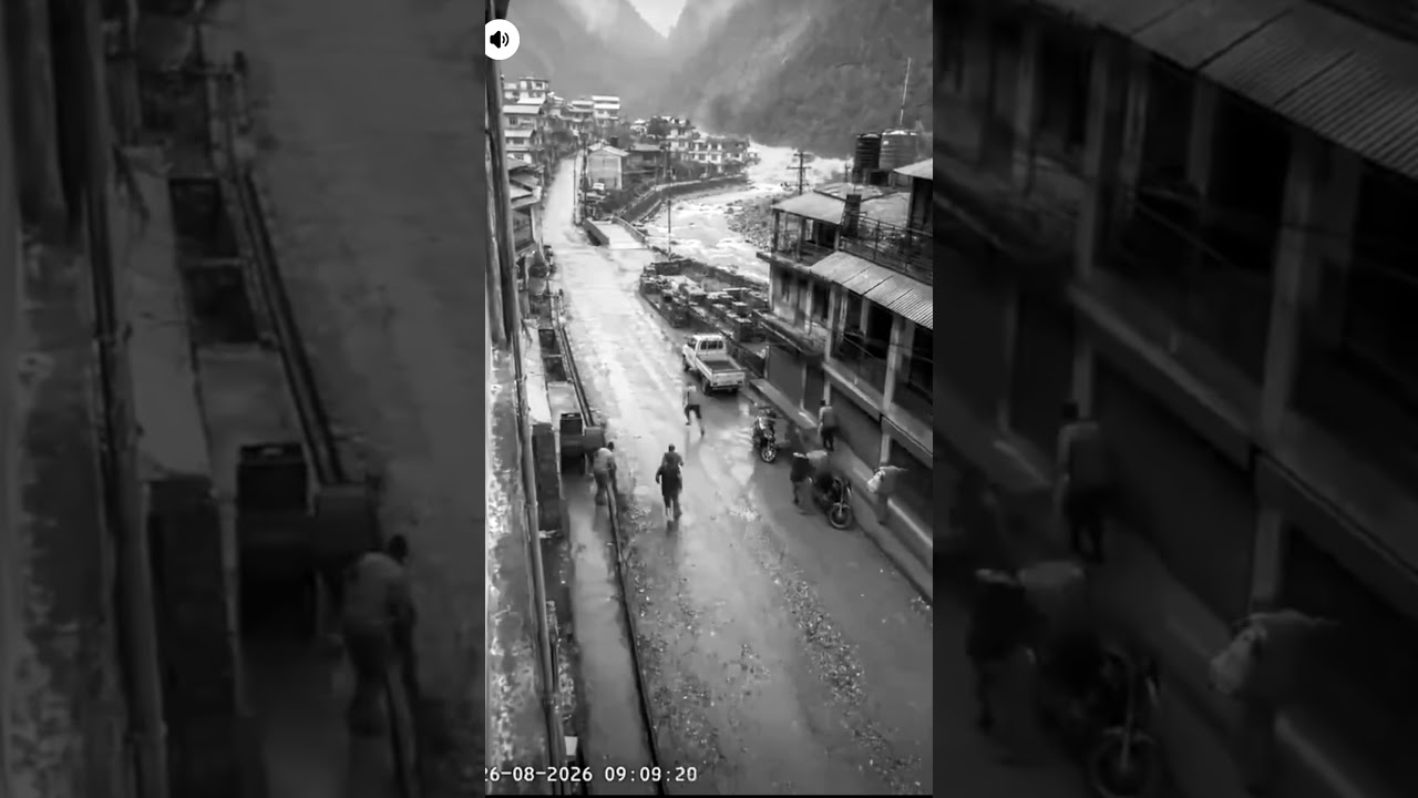 Captured footage of CCTV before flood near Betrabati Nepal