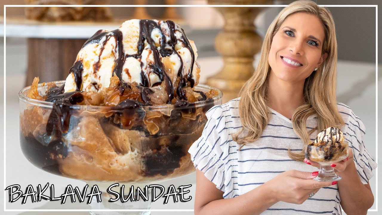 Nikki's Awesome Baklava Ice Cream Sundae | Sundae Idea Recipe