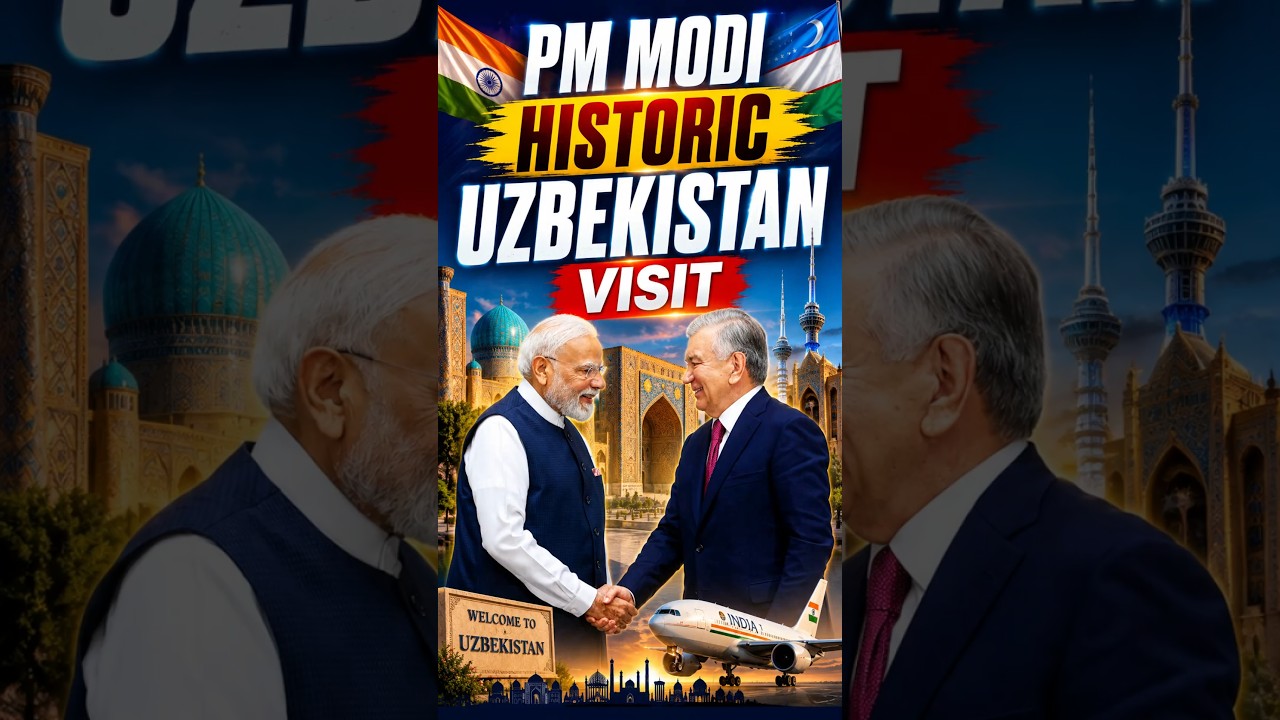 PM Modi historic Uzbekistan visit | Nuclear deal #uranium #narendramodi #uzbekistan #india #upsc