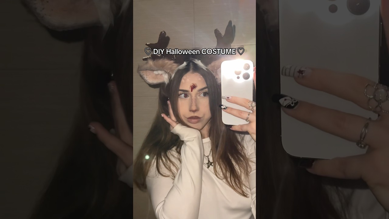 DIY Deer HALLOWEEN Costume EASY And AESTHETIC Halloween LOOK