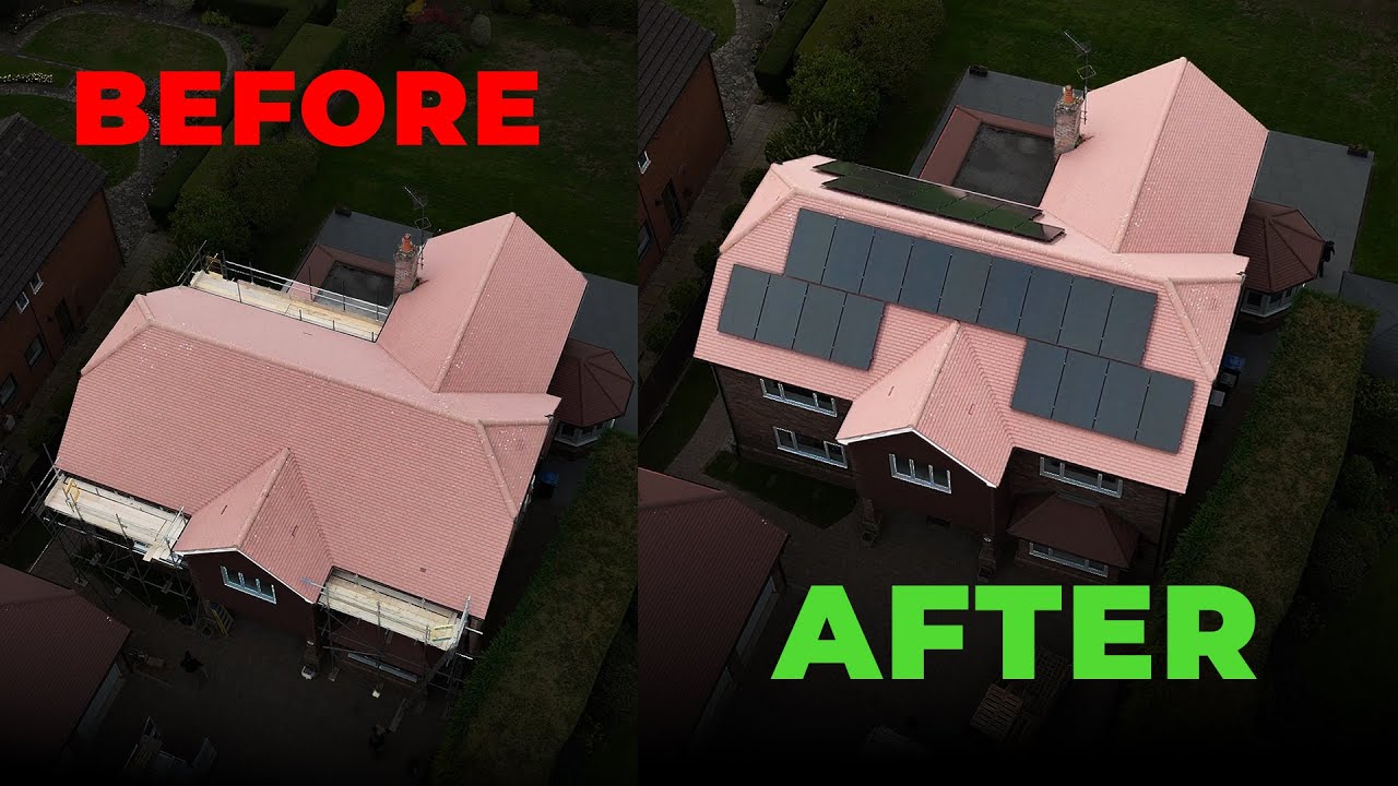 MASSIVE 29 PANEL Solar INSTALLATION on this Detached Home - FOX ESS Inverter & Batteries