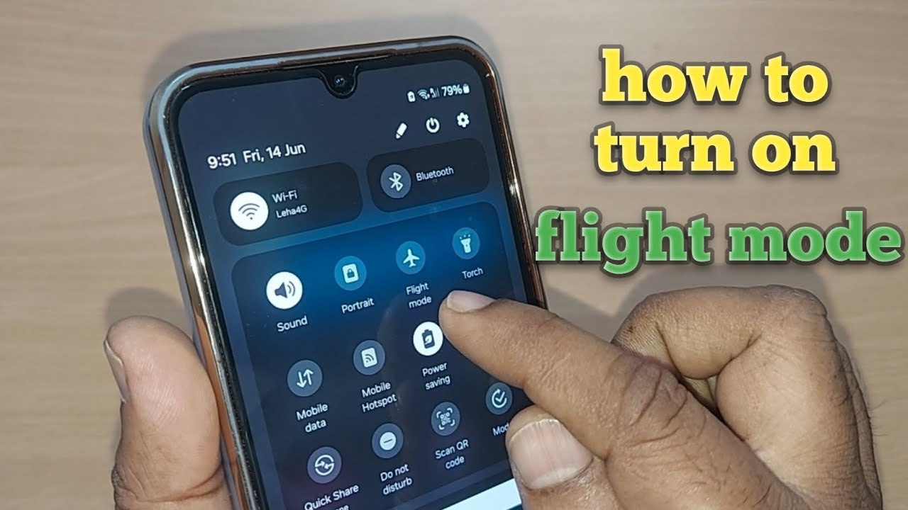 how to turn on flight mode on samsung galaxy phone