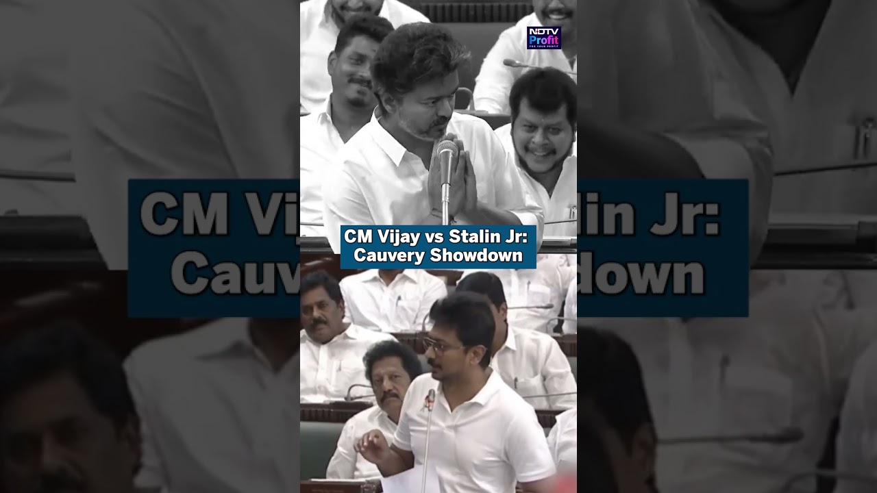 CM Vijay vs Stalin Jr: Cauvery Showdown In Assembly #Shorts