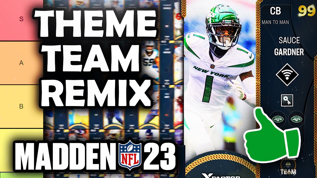 RANKING the BEST THEME TEAM REMIX X-FACTOR Cards in Madden 23 Ultimate Team (Tier List)