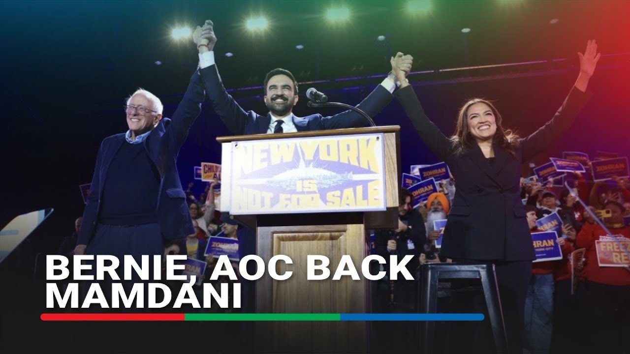 Берни Сандерс, AOC поддержал кандидата в мэры Нью-Йорка Зохрана Мамдани | Новости АБС-ЦБН