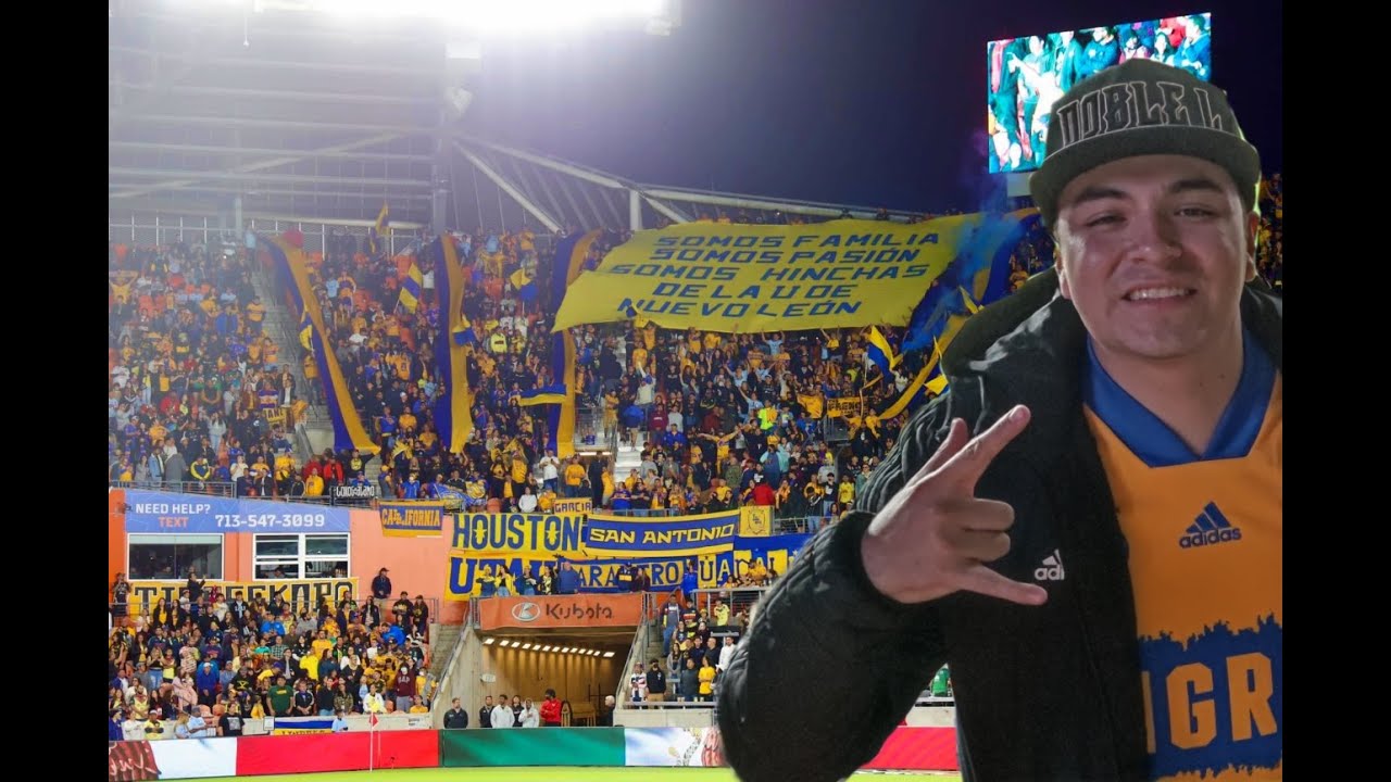 Vlog TIGRES en HOUSTON vs AMERICA a nivel tribuna con LIBRES Y LOKOS