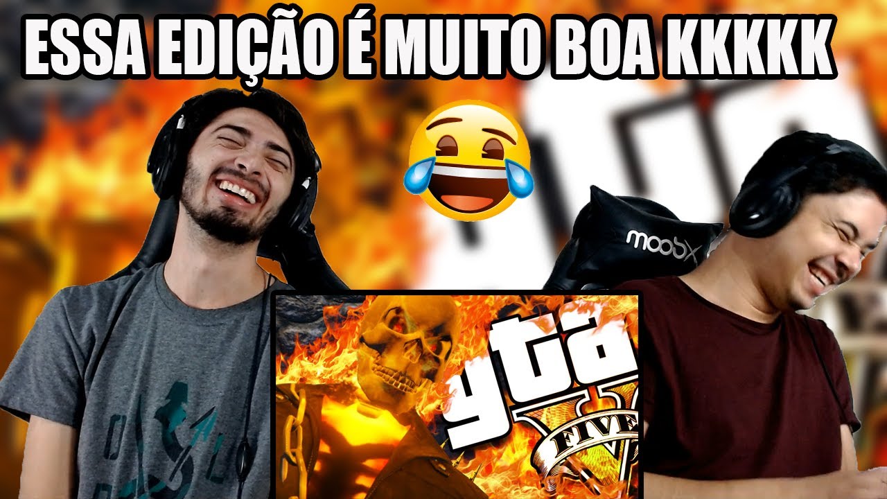 REACT GTA V PC - Motoqueiro Fantasma INSANO! (MODS) Games EduUu