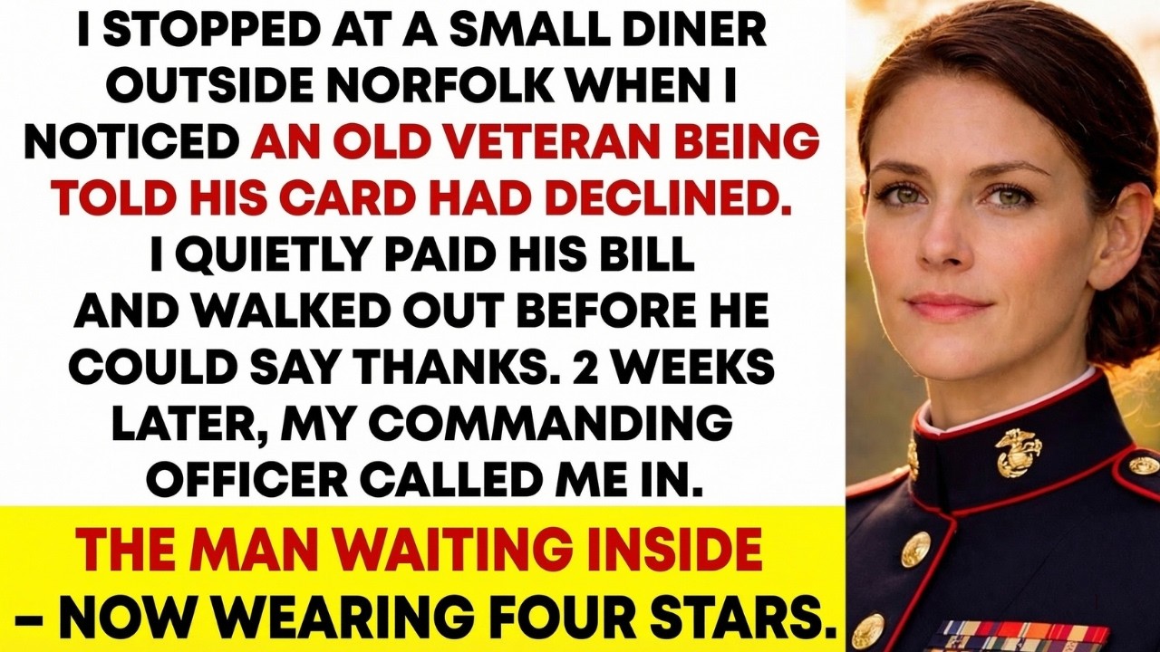 I Quietly Paid an Embarrassed Veteran’s Diner Bill — I Had No Idea He Was a Four-Star General