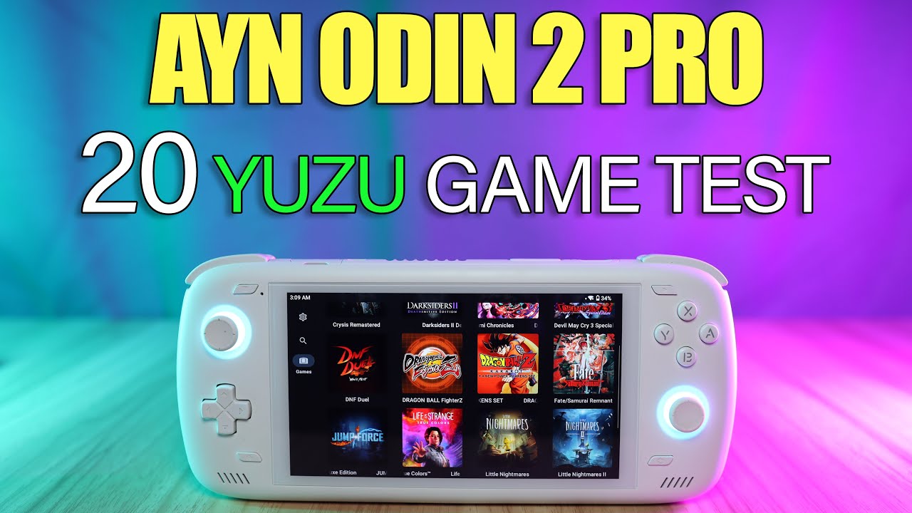 AYN ODIN 2 PRO : 20 YUZU game test