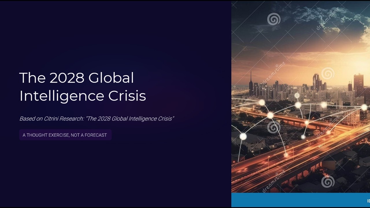The 2028 Global Intelligence Crisis: Citrini Warns How AI Could Reshape Jobs, Money, and Society
