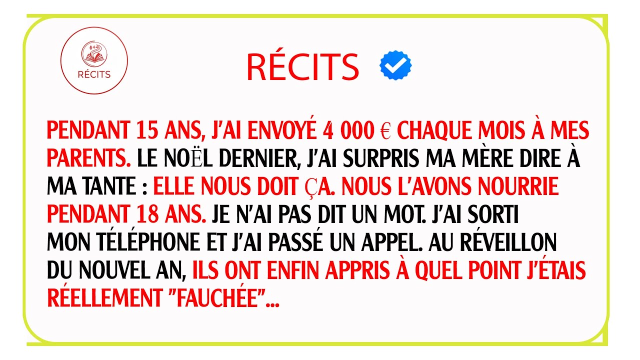 J'ai sacrifié 360 000 euros pour mes parents ingrats et j'ai prouvé leur mensonge devant tout le...