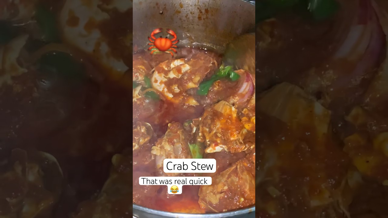 Crab Stew but make it quick baby. #crabstew #naijastyle crab stew Naija style #food