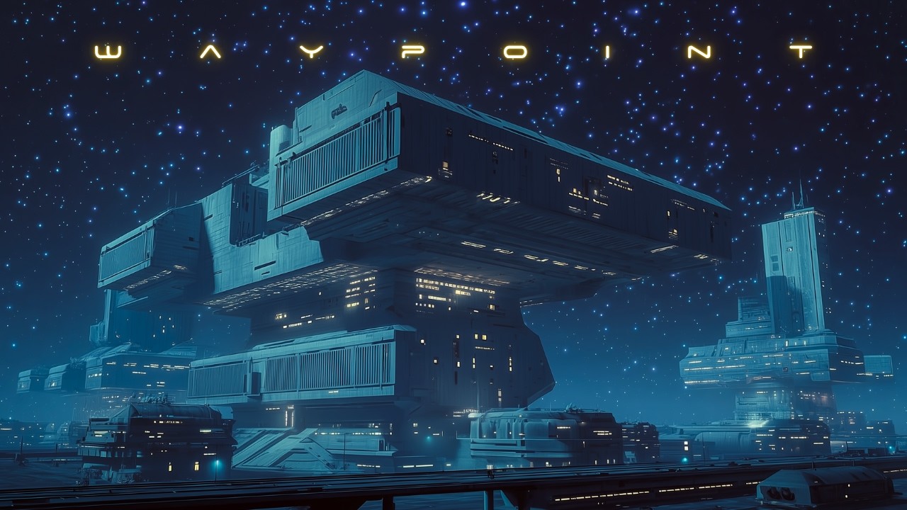 Waypoint: Space Ambience for Deep Sleep | Relaxing Sci Fi Atmosphere | Space Station Among The Stars
