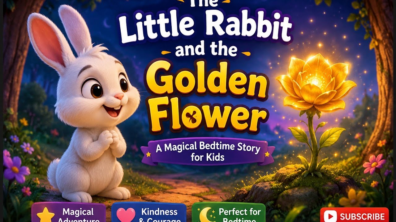 The Little Rabbit and the Golden Flower | Magical Bedtime Story for Kids@Ai_With_Varsha 