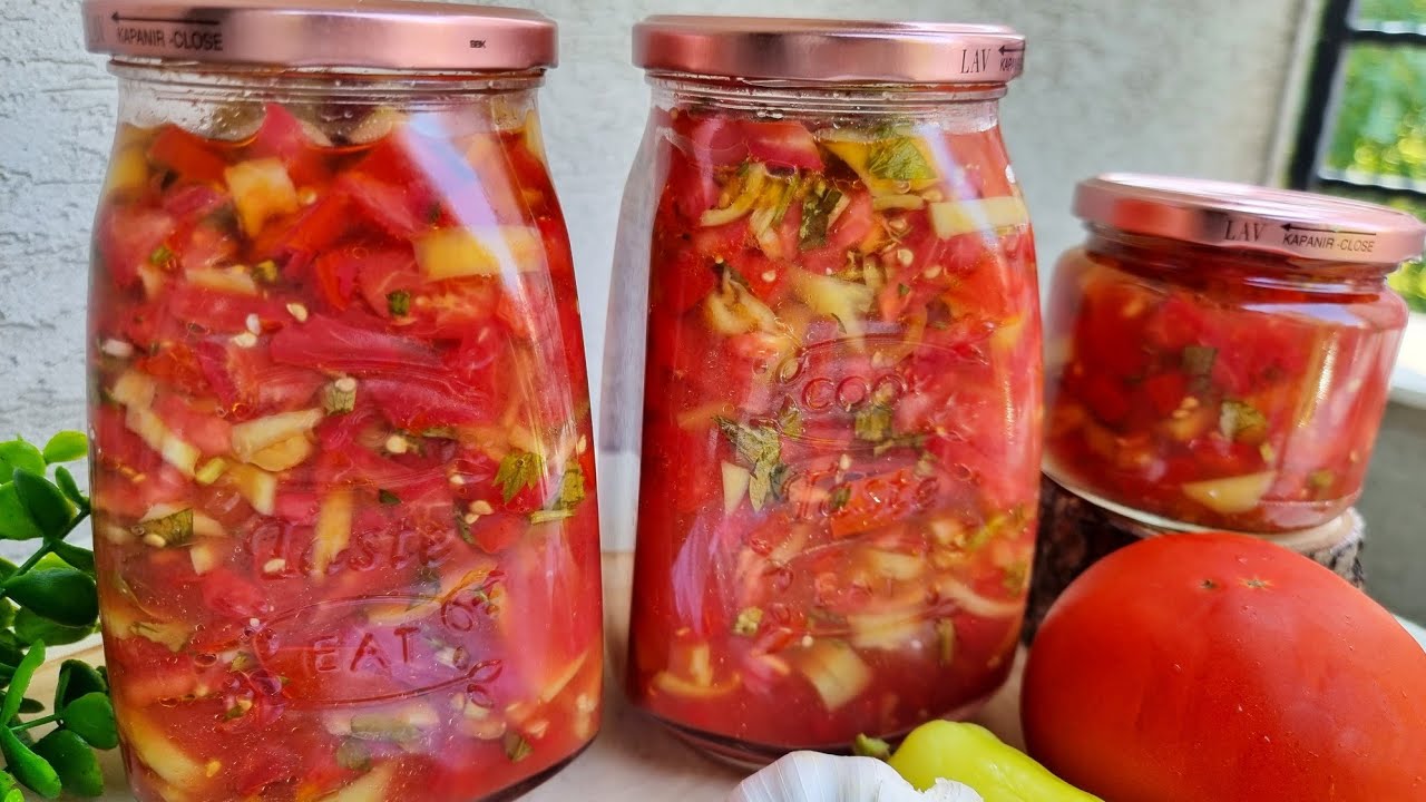 Turshi me Speca dhe Domate - Shijoni aromën e Verës gjatë tërë Dimrit !! 🍅🫑