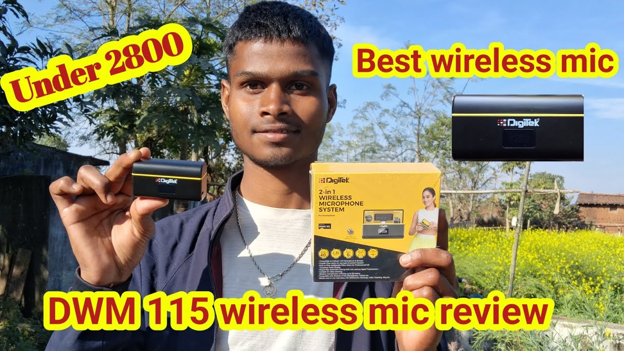 Digitech DWM 115 Best wireless mic 🎤 review & audio quality test|| 😀😀