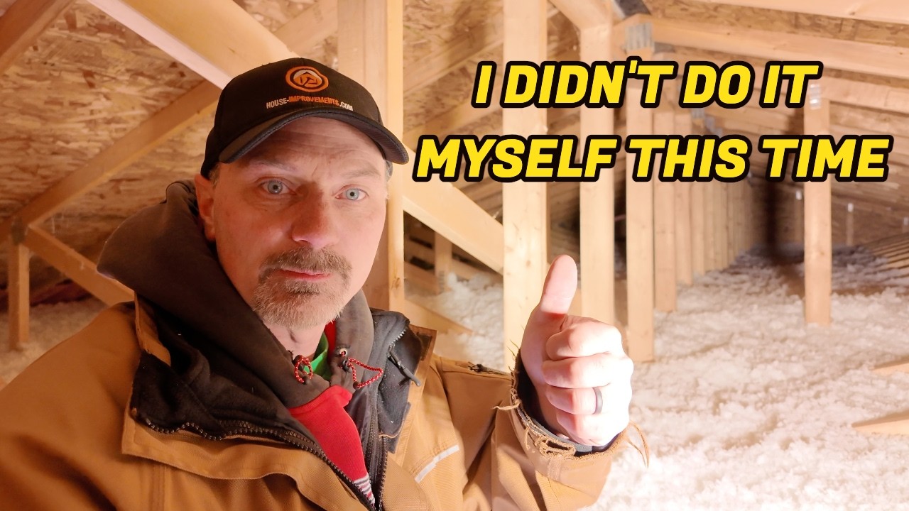 Installing attic blow-in insulation