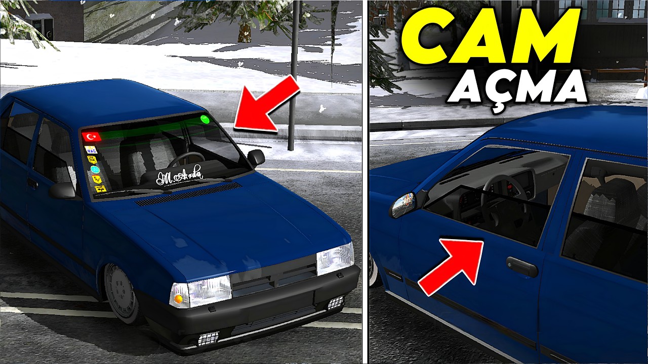 TOFAŞ'IN CAMLARINI MODİFİYE ETTİM !! | ÇİZİM TAKTİKLERİ | Car Parking Multiplayer