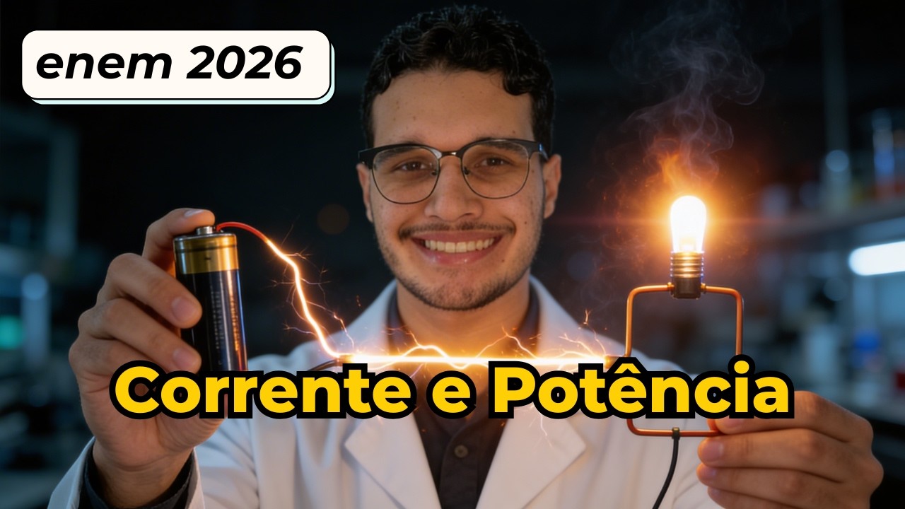 🟡 CORRENTE, TENSÃO e POTÊNCIA ELÉTRICA no ENEM: Tudo o que Cai + Questões