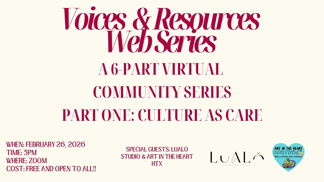 Voices and Resources - Part 1 Culture as Care