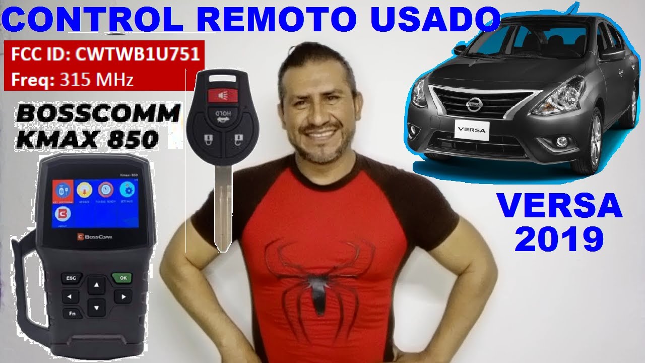 COMO PROGRAMAR UN CONTROL REMOTO USADO DE NISSAN VERSA 2019 KMAX-850