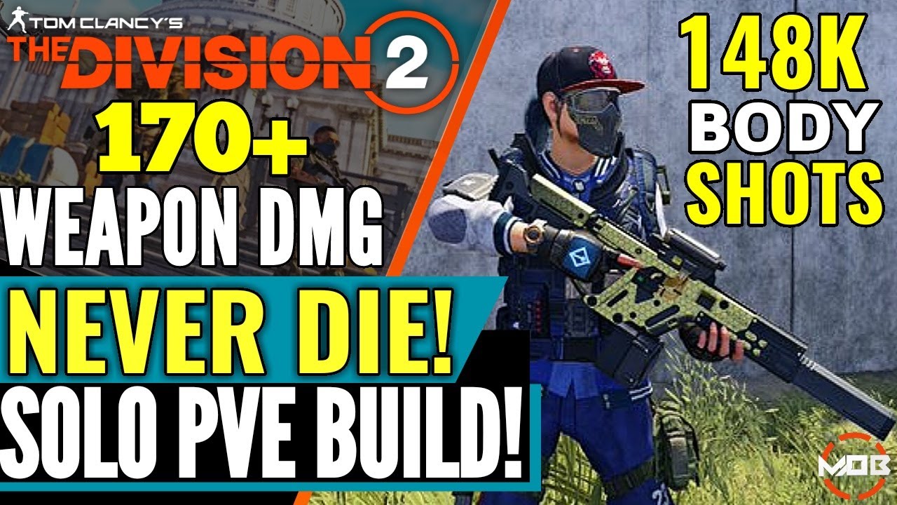The Division 2 | THIS *SOLO PVE BUILD* IS SO STRONG | 170% WEAPON DMG, 86% DTE | UNBREAKABLE BUILD