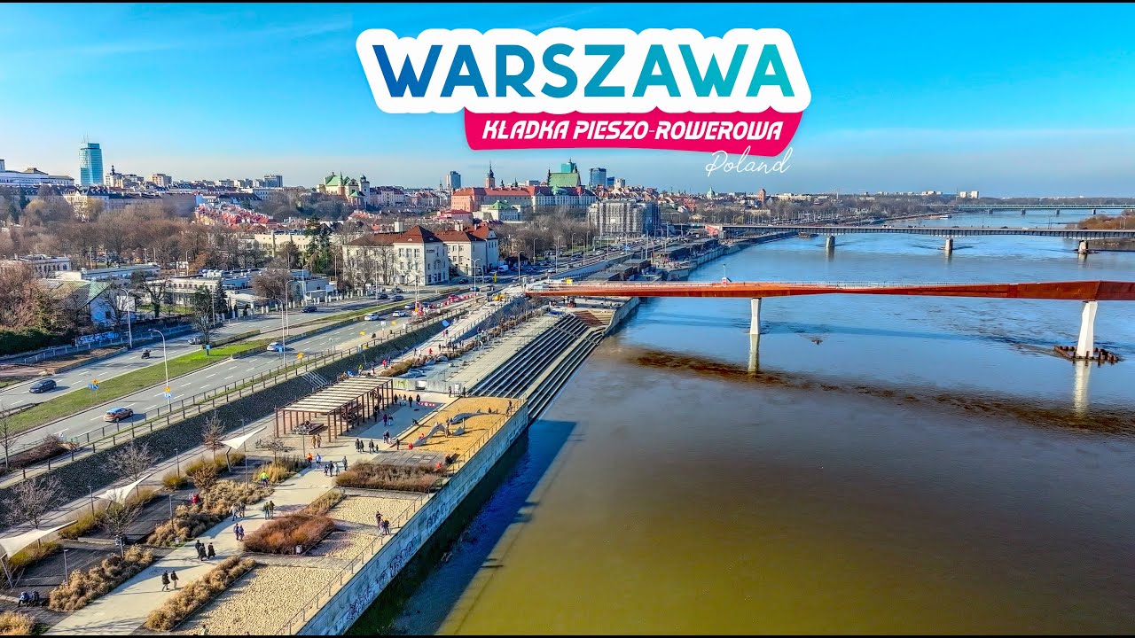 Warszawa | Kładka Pieszo-Rowerowa w Warszawie | Stan na 25.02.2024