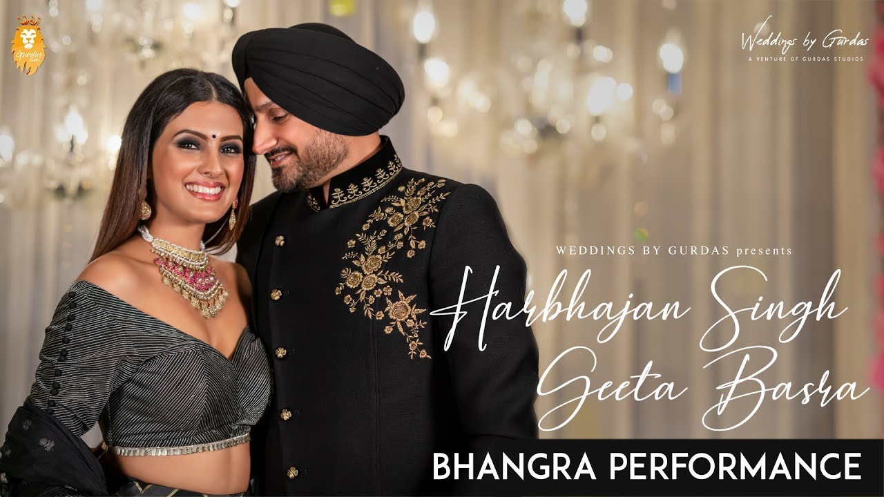 Harbhajan Singh + Geeta Basra | Bhangra | Wedding Dance Performance | Viral Weddings | Cricket