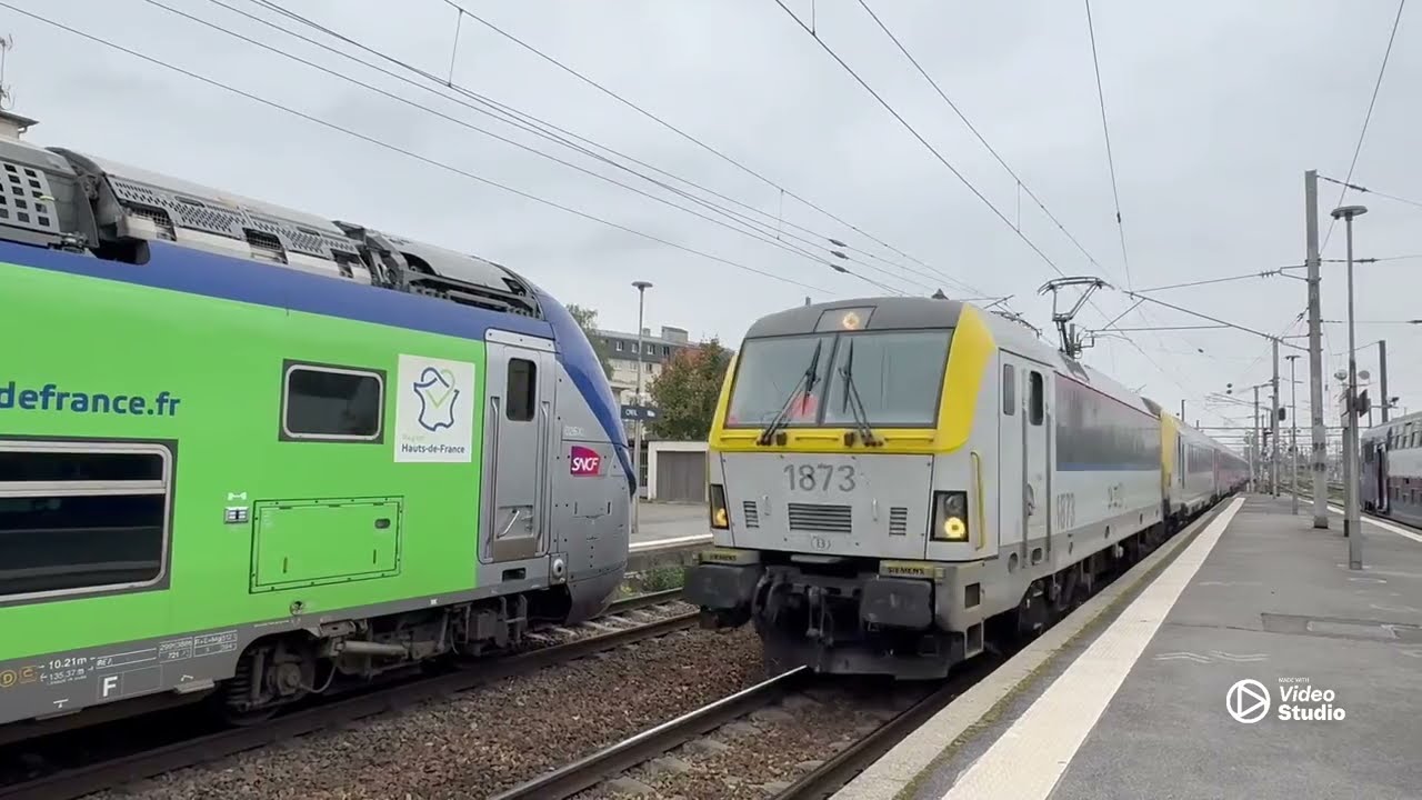 Compilation de Trains en Gare de Creil 