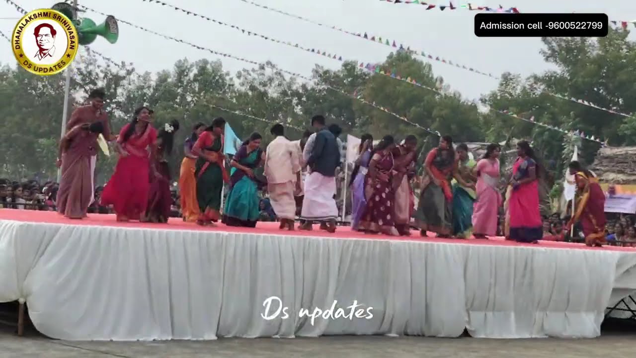 Dhanalakshmi Srinivasan university Perambalur|pongal celebration dance -1 pharmacy students💥