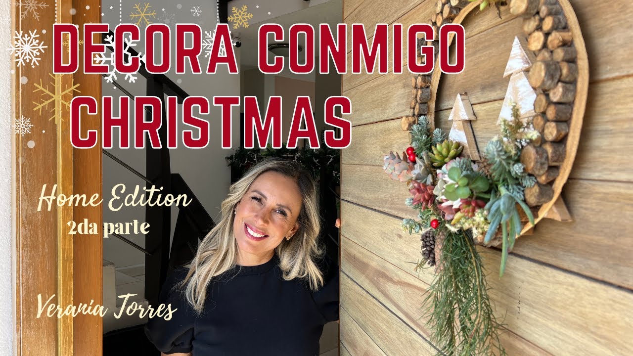 Decoraciones navide&ntilde;as, ideas con suculentas y m&aacute;s