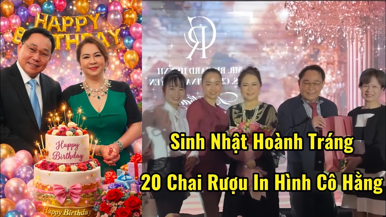 🔴 Buổi Sinh Nhật Hoành Tráng Của Vợ Chồng Tỷ Phú Bà Phương Hằng & Ông Huỳnh Uy Dũng 