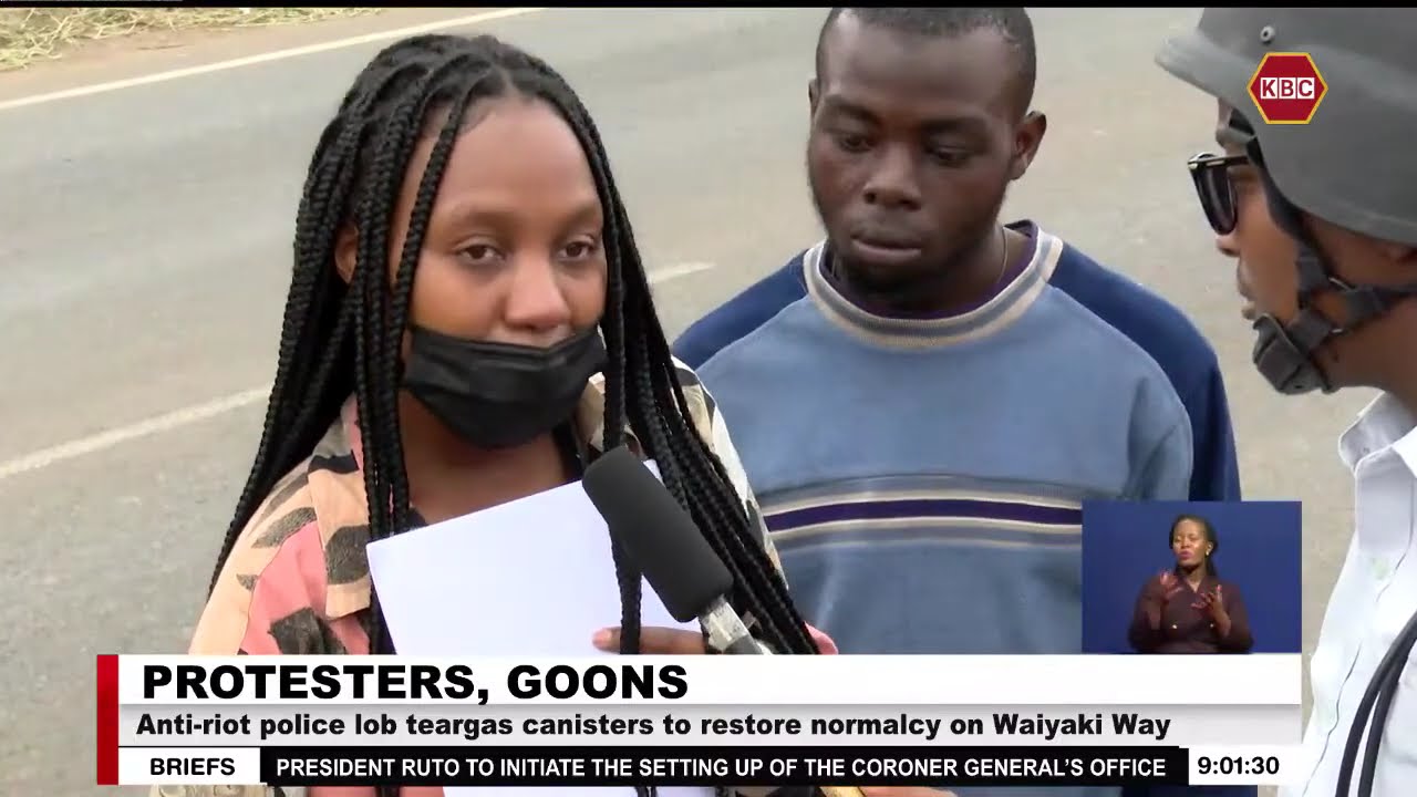 Kangemi demos turn ugly as goons infiltrate and pelt vehicles with stones