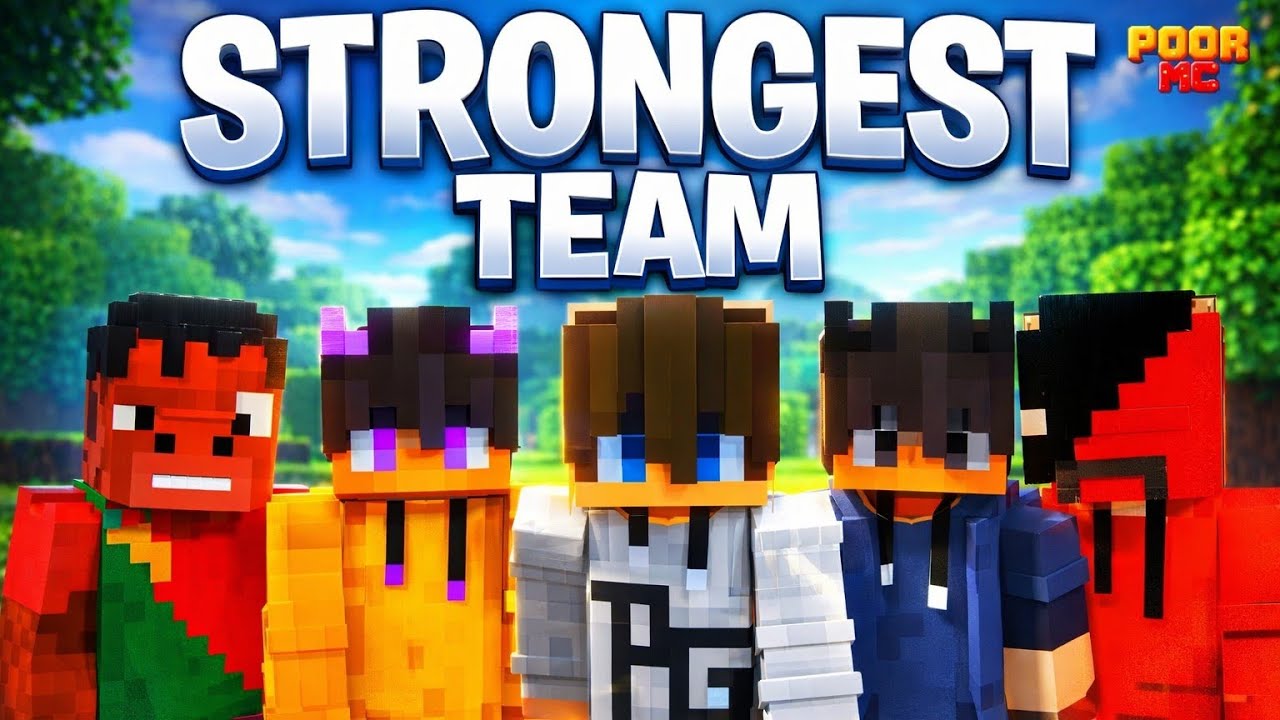 HOW WE BECOME THE STRONGEST TEAM IN POOR MC ! MINECRAFT 