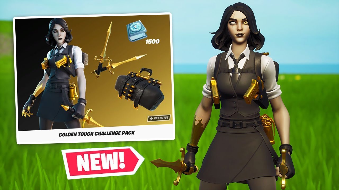 New MARIGOLD (FEMALE MIDAS) Skin Gameplay in Fortnite!