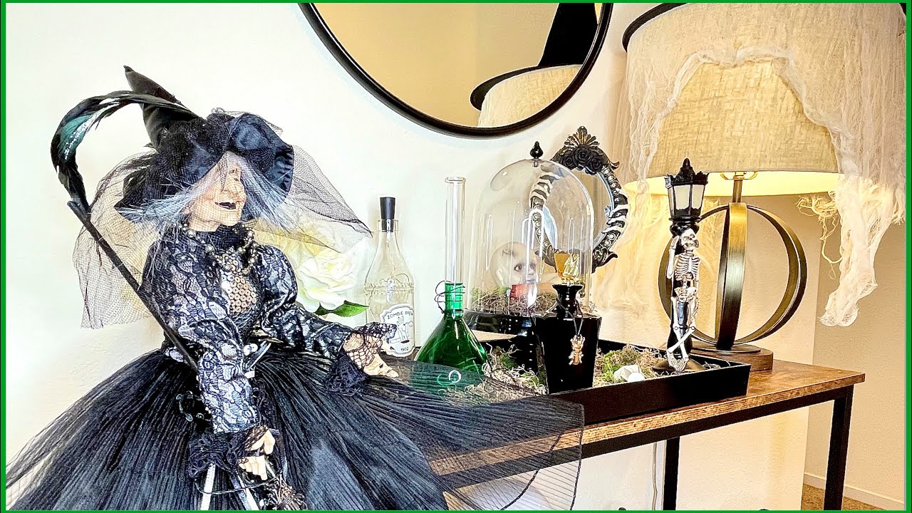 SPOOKY HALLOWEEN ENTRY WAY TABLE DECOR + DECORATE WITH ME! |HALLOWEEN DECOR IDEAS!|