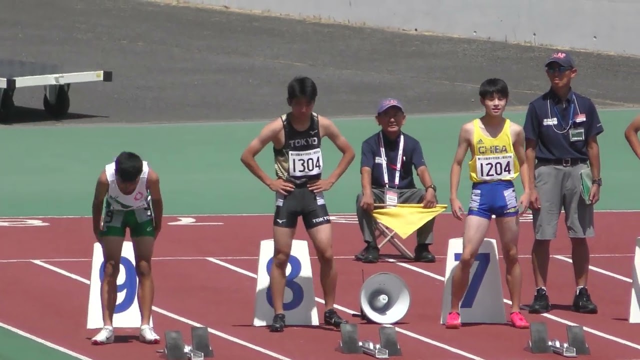 中学2年男子100m 決勝 第51回関東中学陸上 2023.8.8【4KultraHD】