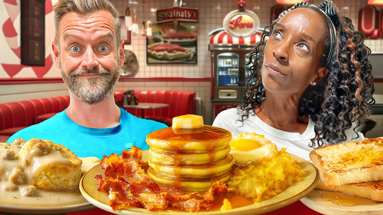 Brits Try a Classic American Diner Breakfast For The First Time