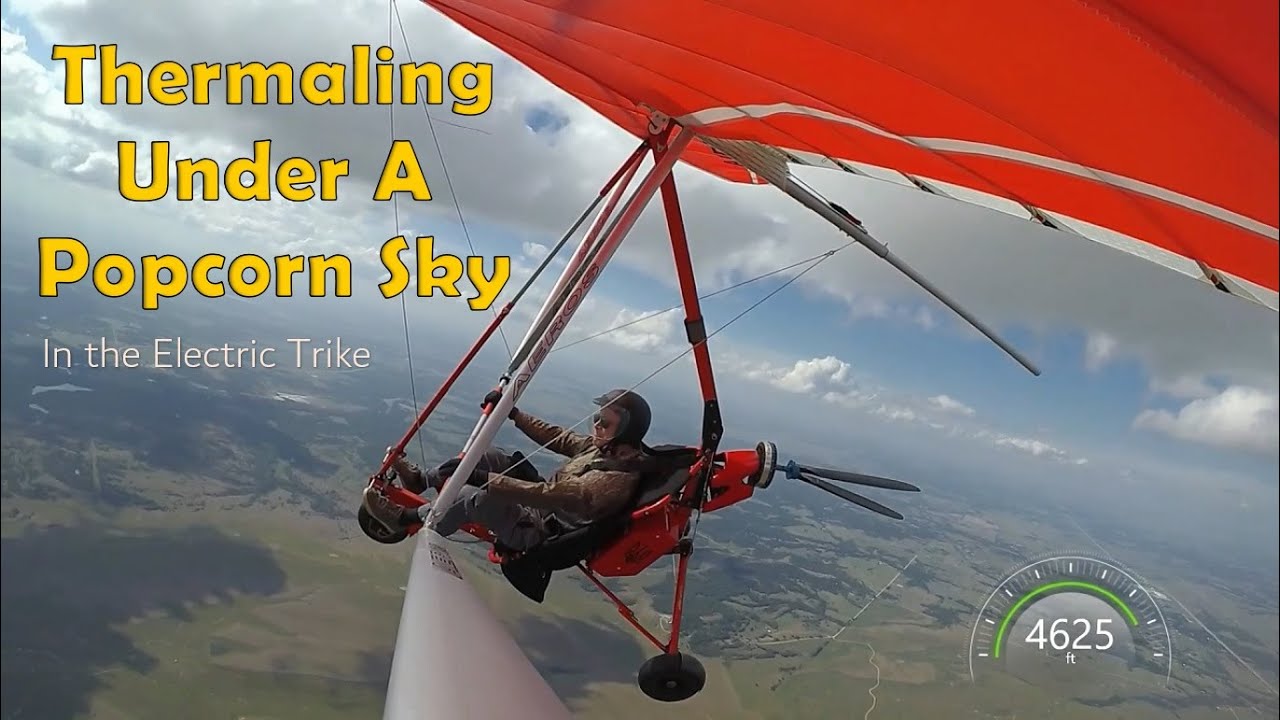 Nice clouds on a good thermal day in the electric soaring trike!
