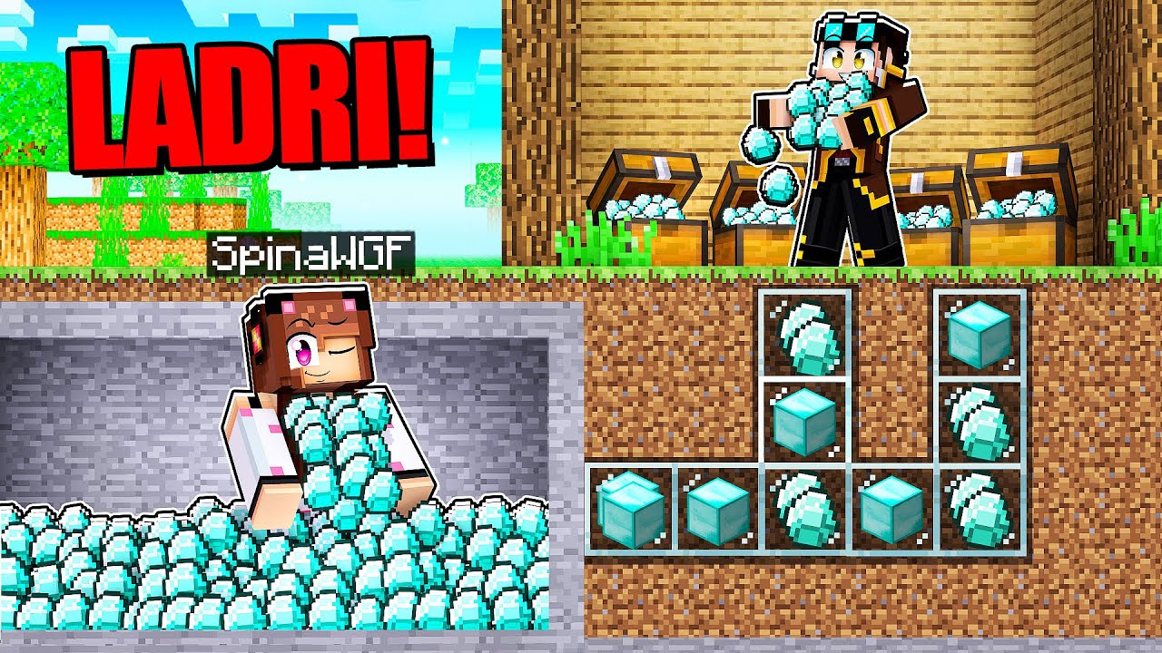 RUBO TUTTI I DIAMANTI DEI MIEI AMICI!! SCHERZO su Minecraft VANILLA!!