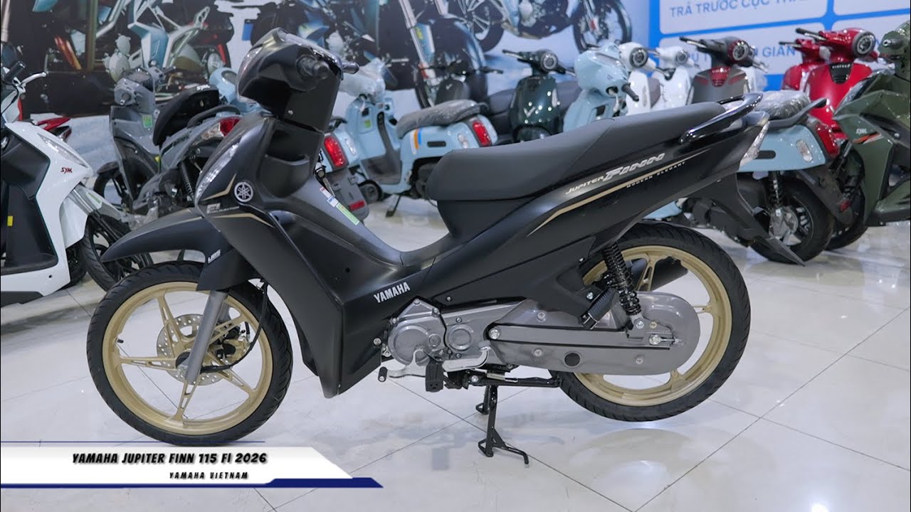 Yamaha Jupiter FINN 115i 2026 | Đen Nh&aacute;m V&agrave;ng | WALKAROUND
