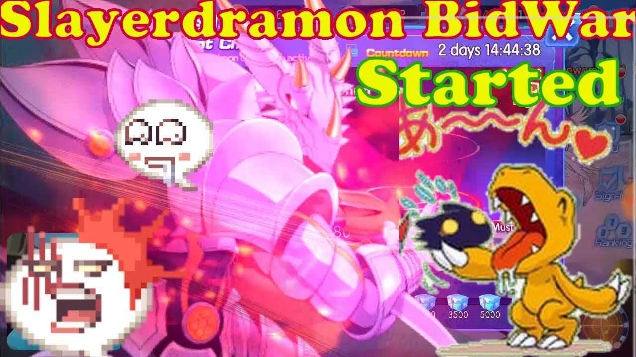 Digital World/Digital Master Digimon take a look Slayerdramon Ultimate Skill + Slayerdramon BidWar
