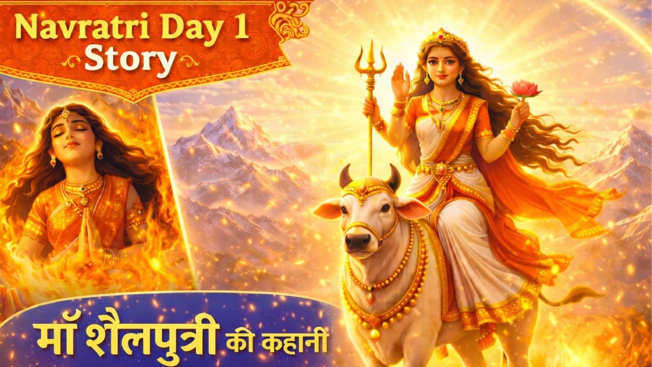 माँ शैलपुत्री की कहानी | Navratri Day 1 | सती से शैलपुत्री तक की अद्भुत कथा