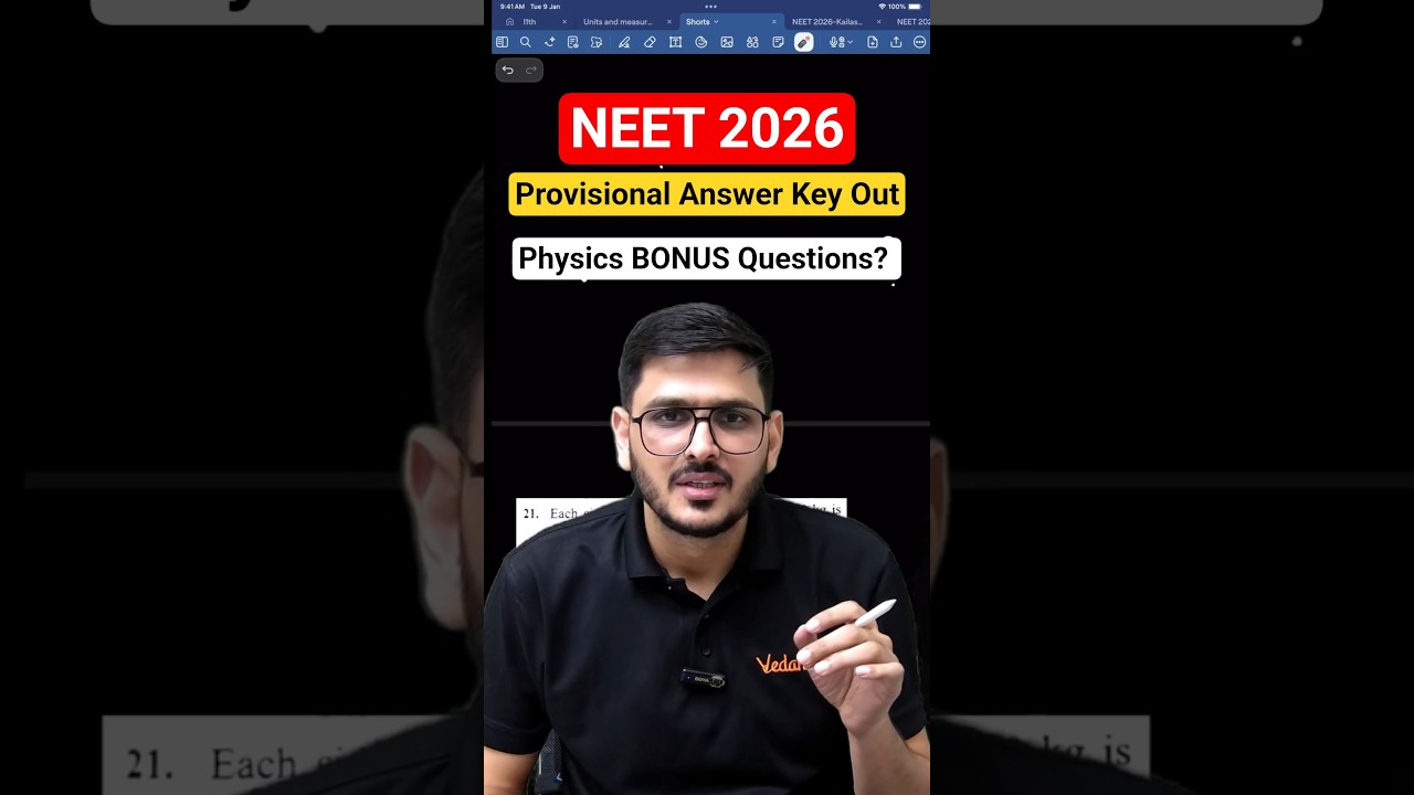 Physics BONUS Question? NEET 2026 Provisional Answer Key Out #neet #neetanswerkey #neet2026 #acpsir