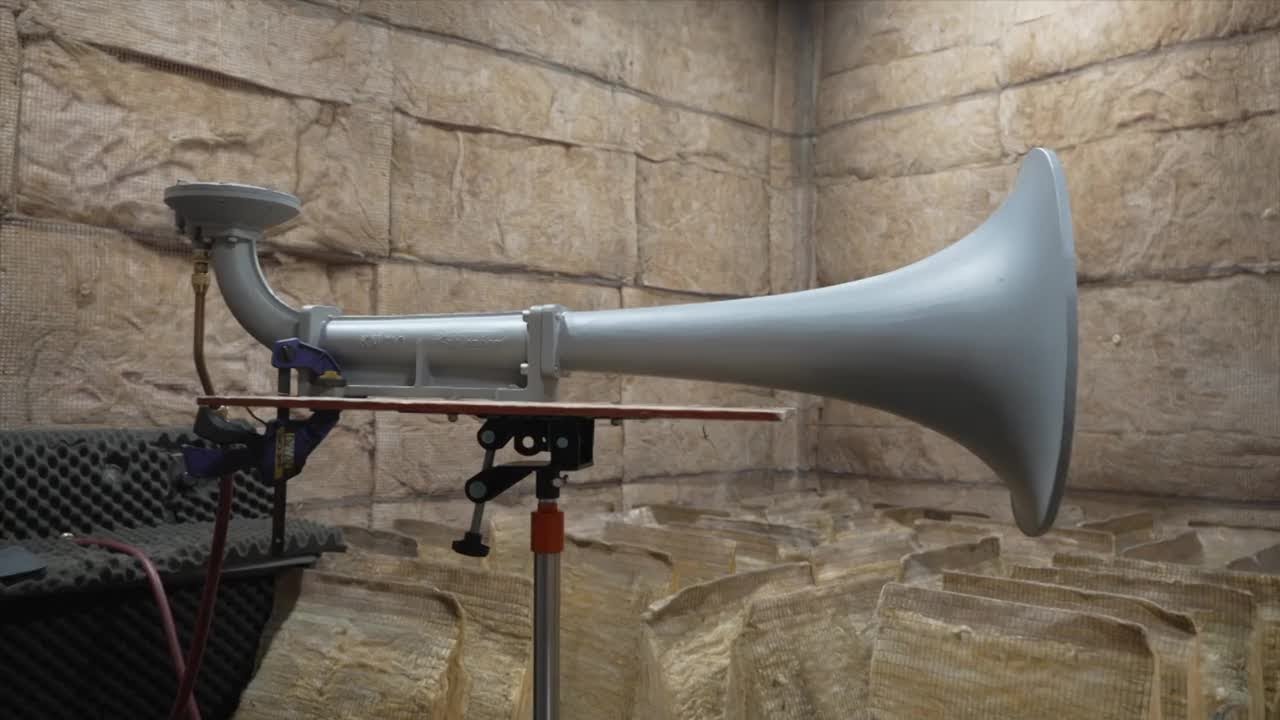 Horn used at the Super Bowl made by Two Rivers company Kahlenberg Industries