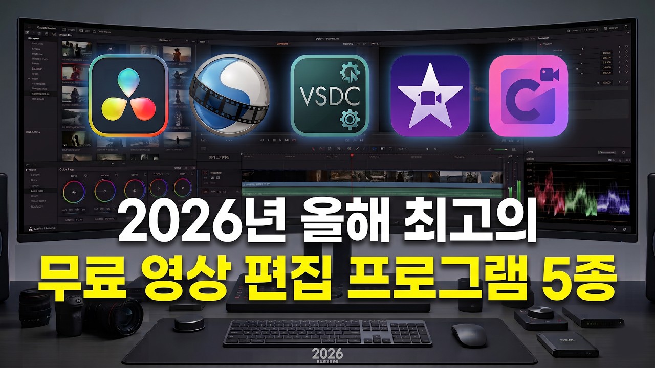 [ 2026 무료 영상 편집 프로그램 ] 100% 무료! 워터마크 없는 영상 편집 프로그램 5가지 I 26년도 최신 Ver 무료 영상 편집 프로그램 끝판왕 추천 5가지!